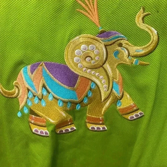 Bob Mackie Embroidered Elephant Swing Jacket Size XL - Picture 3 of 7
